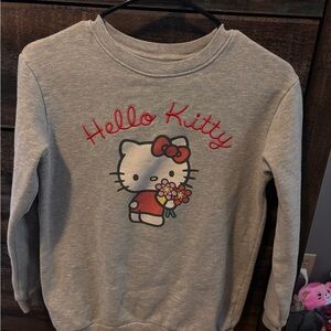 Hello Kitty Gray Sweatshirt with Red Accents